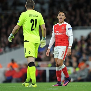 Arsenal vs Ludogorets: Sanchez's Intense Clash in the 2016-17 UEFA Champions League