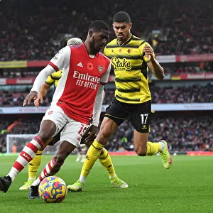 Arsenal vs. Watford: Ainsley Maitland-Niles Holds Off Ashley Fletcher in Premier League Clash