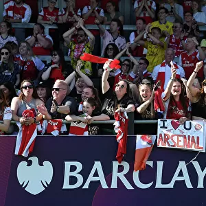 Arsenal Women's Fans Celebrate FA Women's Super League Victory