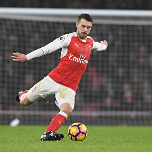 Arsenal's Aaron Ramsey in Action Against Watford - Premier League 2016-17