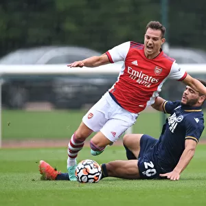 Arsenal's Cedric in Pre-Season Action Against Millwall
