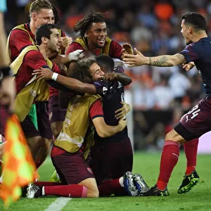 Arsenal's Europa League Semi-Final Triumph: Lacazette Scores as Xhaka, Mkhitaryan, Iwobi, and Guendouzi Celebrate
