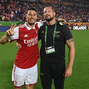 Arsenal's Gabriel Martinelli Consoles Security After Chelsea Clash in Florida Cup