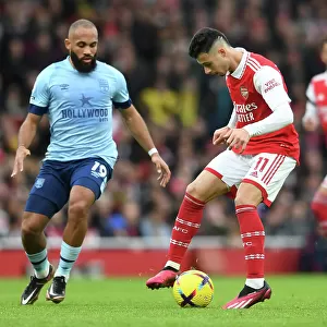 Arsenal's Gabriel Martinelli Shines in Arsenal FC vs. Brentford FC Premier League Clash (2022-23)