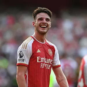 Arsenal's Glory: Declan Rice's Leadership Secures 2023-24 Premier League Victory over Manchester United at Emirates Stadium