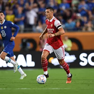 Arsenal's Granit Xhaka in Action Against Chelsea - Florida Cup 2022-23