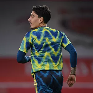 Arsenal's Hector Bellerin: Focused Pre-Match at Empty Emirates Stadium (2020-21) (Arsenal vs Leicester City)
