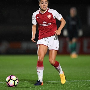 Arsenal's Jemma Rose in Action against Everton Ladies during Pre-Season Friendly
