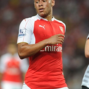 Arsenal's Oxlade-Chamberlain in Action Against Everton at 2015 Asia Trophy, Singapore