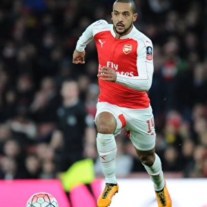 Arsenal's Theo Walcott in FA Cup Action: Arsenal vs Burnley (January 2016)