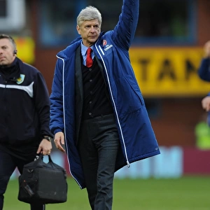Arsene Wenger Bids Emotional Farewell to Arsenal Fans after Securing Victory against Burnley (2014/15)