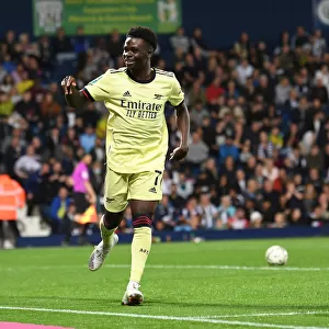 Bukayo Saka Scores His Fourth Goal: Arsenal Dominates West Bromwich Albion in Carabao Cup
