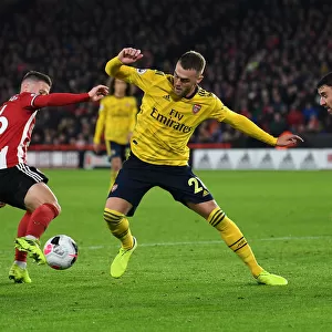 Chambers vs. Stevens: Intense Battle at Bramall Lane - Sheffield United vs. Arsenal, Premier League 2019-20