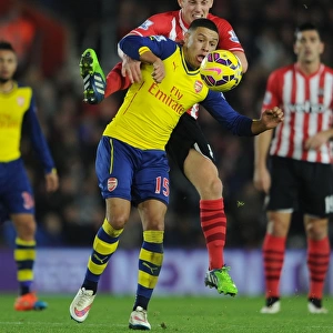 Clash at St. Mary's: Oxlade-Chamberlain vs. Ward-Prowse in Southampton v Arsenal (2014-15)