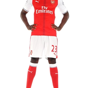 Danny Welbeck with Arsenal's 2016-17 First Team Squad