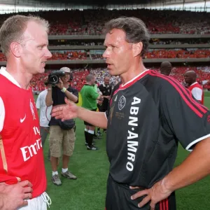 Dennis Bergkamp (Arsenal) and Marco van Basten (Ajax)