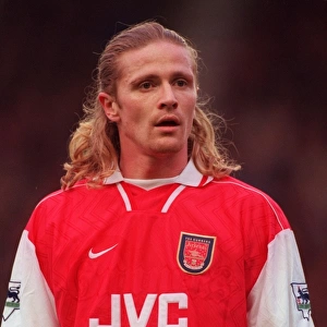 Emmanuel Petit in Action for Arsenal Football Club