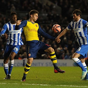 Giroud vs Greer & Ince: Intense Battle in FA Cup: Brighton vs Arsenal