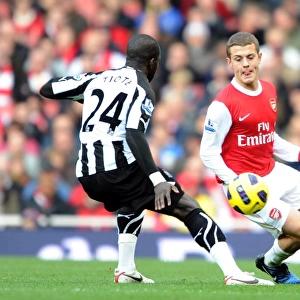 Jack Wilshere (Arsenal) Cheil Tiote (Newcastle). Arsenal 0: 1 Newcastle United