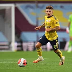 Lucas Torreira in Action: Aston Villa vs. Arsenal, Premier League 2019-2020