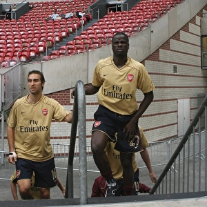 Manu Eboue and Mathieu Flamini (Arsenal)