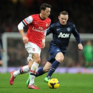 Mesut Ozil Outmaneuvers Wayne Rooney: Arsenal vs Manchester United, Premier League 2013-14