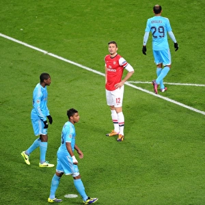 Olivier Giroud in Action: Arsenal vs. Olympique de Marseille, UEFA Champions League (2013)
