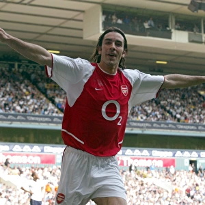 Robert Pires Euphoric Moment: Arsenal's Second Goal vs. Tottenham, FA Premiership 2003-04