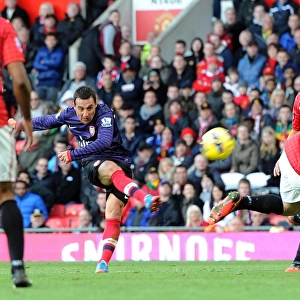 Santi Cazorla Scores Past Wayne Rooney: Manchester United vs. Arsenal, Premier League 2012-13