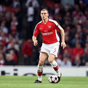 Thomas Vermaelen Celebrates Arsenal's 3:1 Victory Over Celtic in the UEFA Champions League Qualifier (2009)