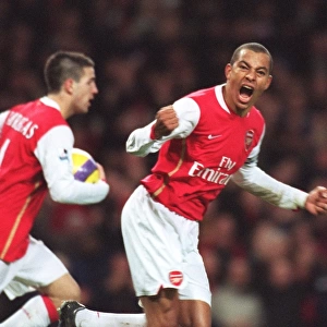 Thrilling Rivalry: Gilberto's Unforgettable Goal - Arsenal 2-2 Portsmouth, FA Premiership, Emirates Stadium (December 16, 2006)