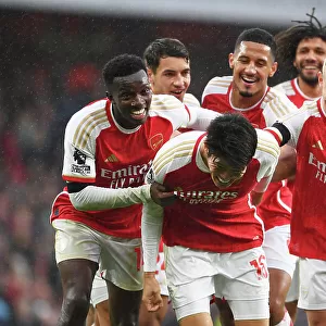 Tomiyasu's Stunner: Arsenal's Fifth Goal Secures Thrilling Victory Over Sheffield United (2023-24)