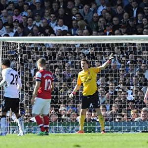 Wojciech Szczesny (Arsenal). Fulham 0: 1 Arsenal. Barclays Premier League. Craven Cottage