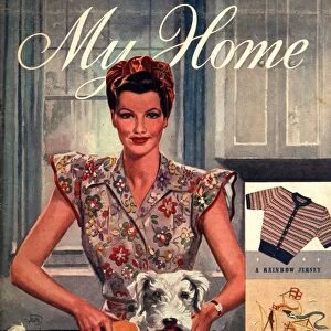 My Home 1947 1940s UK housewives dogs housewife magazines clothing clothes