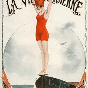 La Vie Parisienne 1919 1910s France Georges Leonnec magazines seaside holidays womens