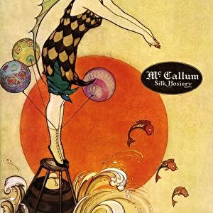McCallum 1917 1910s USA womens hosiery nylons stockings diving