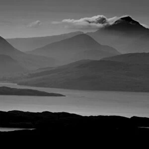 A view of Skye from the Bealach na Ba, Scotland