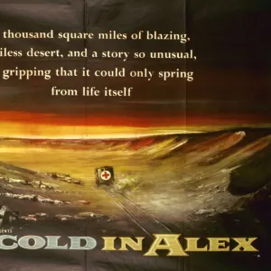 Original UK quad artwork for Ice Cold In Alex (1958)