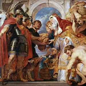 Abraham and Melchisedech. Peter Paul Rubens (1577-1640) Flemish painter. Oil