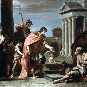 Alexander and Diogenes. Alexander The Great (Alexander III of Macedon 356-323 BC)