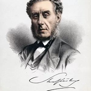Anthony Ashley Cooper, 7th Earl of Shaftesbury (1801-1885), c1880. English statesman