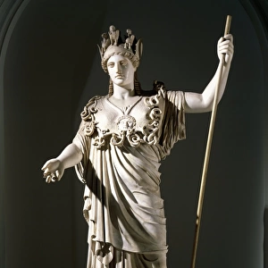 Athena Farnese, Roman copy (1st-2nd century B. C. ) after the original statue (circa 430 B. C. ) by the School of Phidias, marble