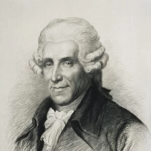 Austria, Vienna, Portrait of Franz Joseph Haydn (Rohrau, 1732 - Vienna, 1809), Austrian composer, drawing