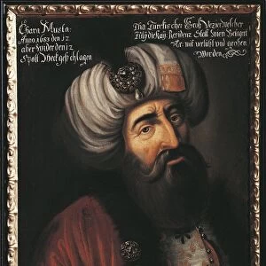 Austria, Vienna, Portrait of Kara Mustafa, Grand Vizier of Mohammed IV (1634-1683) and commander of the Turkish army during the siege of Vienna in 1683