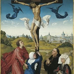 Austria, Vienna, Triptych of the Crucifixion, 1440, oil on panel, detail the Crucifixion, central panel