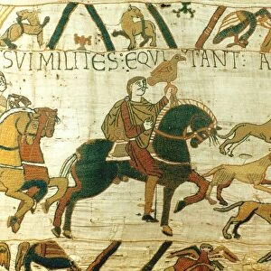 Bayeux Tapestry 1067: Harold Godwinson, Earl of Wessex (later Harold II of England)