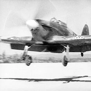 A british hawker hurricanes landing in the ussr during world war 2