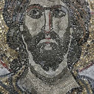 Christ mosaic in the Golgotha chapel at the Church of the Holy Sepulchre