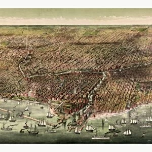 The City Of Chicago By Currier & Ives Circa 1892