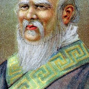 Confucius (551-479 BC) Chinese philosopher. Chromolithograph c1920